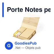 Porte Notes personnalisable en bambou avec logo - Kokil - Miniature 3