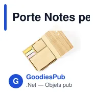 Porte Notes personnalisable en bambou avec logo - Kokil - Miniature 4