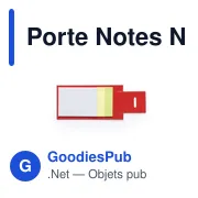 Porte Notes personnalisable Novich avec logo - Bloc papier repositionnable - Miniature 2