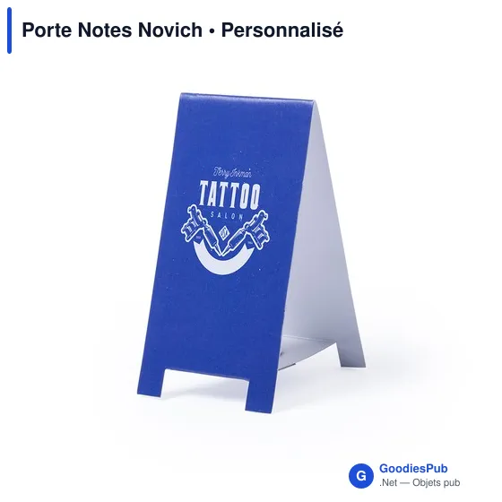 Porte Notes personnalisable Novich avec logo - Bloc papier repositionnable - Image 11