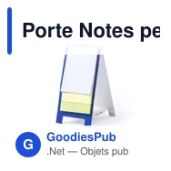 Porte Notes personnalisable Novich avec logo - Bloc papier repositionnable - Miniature 12
