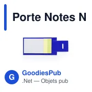 Porte Notes personnalisable Novich avec logo - Bloc papier repositionnable - Miniature 5