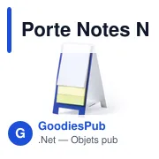 Porte Notes personnalisable Novich avec logo - Bloc papier repositionnable - Miniature 8