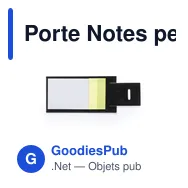 Porte Notes personnalisable Novich avec logo - Bloc papier repositionnable - Miniature 9