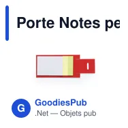 Porte Notes personnalisable Novich avec logo - Bloc papier repositionnable - Miniature 10