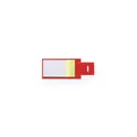 Variante rouge - Porte Notes personnalisable Novich avec logo - Bloc papier repositionnable