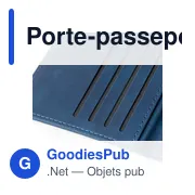 Porte-passeport et étiquette de bagage en PU recyclé Zani - Miniature 16