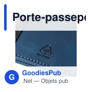 Porte-passeport et étiquette de bagage en PU recyclé Zani - Miniature 4