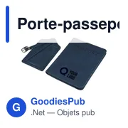 Porte-passeport et étiquette de bagage en PU recyclé Zani - Miniature 10