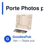 Porte Photos personnalisable Kunku avec logo - Cadre en bois naturel - Miniature 3
