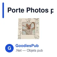 Porte Photos personnalisable Kunku avec logo - Cadre en bois naturel - Miniature 5