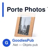 Cadre photo personnalisable en liège avec logo - Porte Photos Tapex - Miniature 3