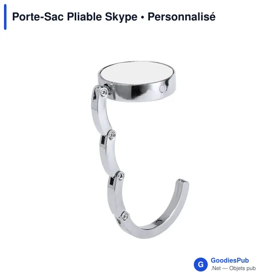 Porte-Sac Pliable Personnalisable avec Logo - Modèle Skype - Image 2