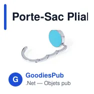 Porte-Sac Pliable Personnalisable avec Logo - Modèle Skype - Miniature 3
