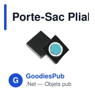 Porte-Sac Pliable Personnalisable avec Logo - Modèle Skype - Miniature 4