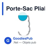 Porte-Sac Pliable Personnalisable avec Logo - Modèle Skype - Miniature 6