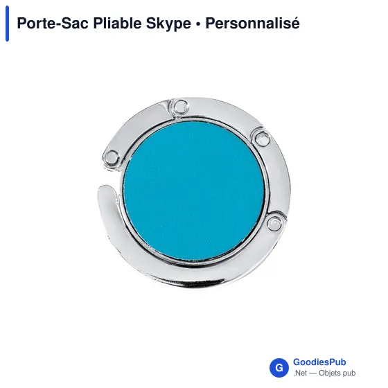 Porte-Sac Pliable Personnalisable avec Logo - Modèle Skype - Image 8