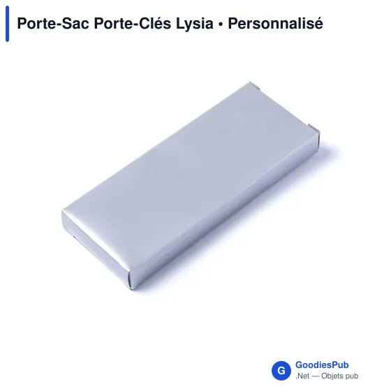 Porte-clés personnalisable Lysia avec logo - Accessoire pratique - Image 5