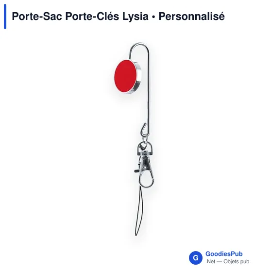 Porte-clés personnalisable Lysia avec logo - Accessoire pratique - Image 6