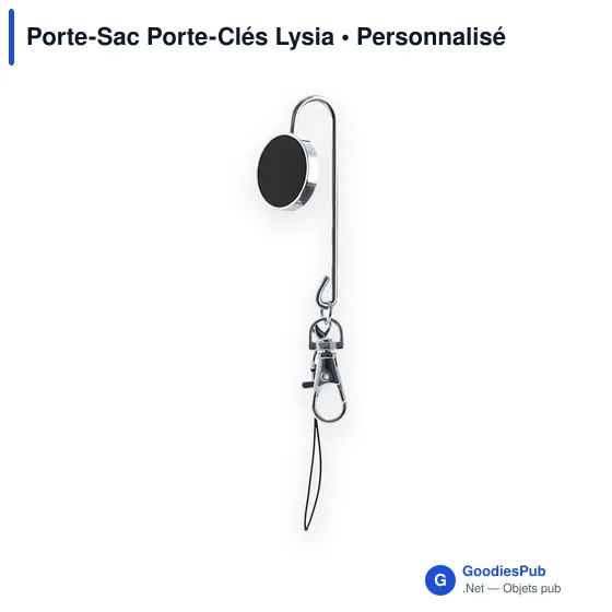 Porte-clés personnalisable Lysia avec logo - Accessoire pratique - Image 7