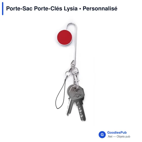 Porte-clés personnalisable Lysia avec logo - Accessoire pratique - Image 8