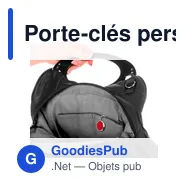 Porte-clés personnalisable Lysia avec logo - Accessoire pratique - Miniature 9