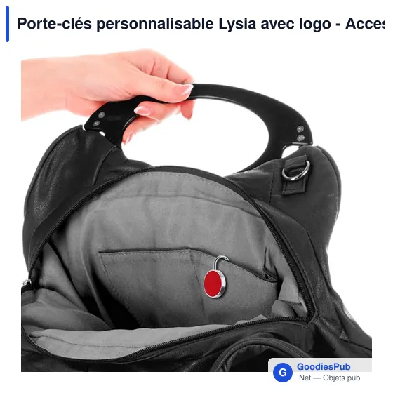 Porte-clés personnalisable Lysia avec logo - Accessoire pratique - Image 9