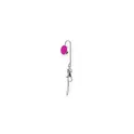 Variante fuchsia - Porte-clés personnalisable Lysia avec logo - Accessoire pratique