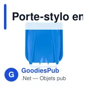 Porte-stylo personnalisable en forme de poubelle avec logo | Erco - Miniature 7