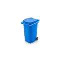 Variante bleu - Porte-stylo personnalisable en forme de poubelle avec logo | Erco