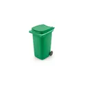 Variante vert - Porte-stylo personnalisable en forme de poubelle avec logo | Erco