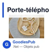 Porte-téléphone lanyard en coton Lucia - Miniature 5