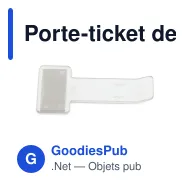 Porte-ticket de stationnement personnalisable transparent avec logo - Parking - Miniature 2