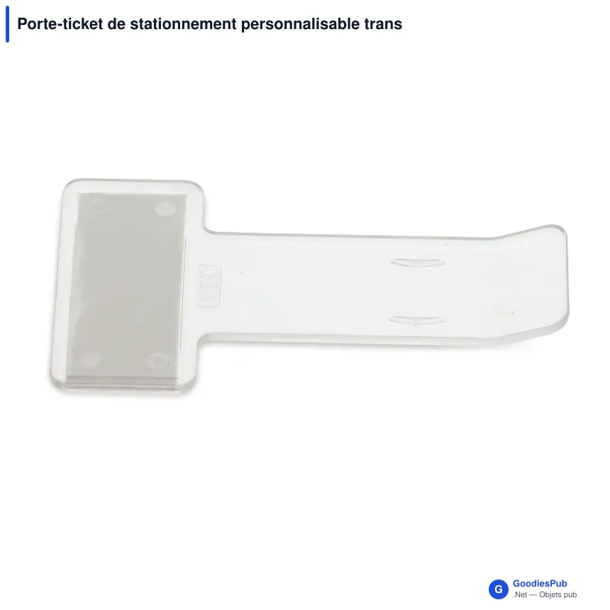 Porte-ticket de stationnement personnalisable transparent avec logo - Parking - Image 2