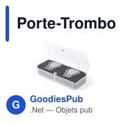 Porte-Trombones personnalisable avec logo - Bomtel - Miniature 1