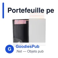 Portefeuille personnalisable en PU et aluminium avec logo - Porte-cartes RFID - Miniature 2
