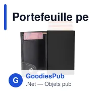 Portefeuille personnalisable en PU et aluminium avec logo - Porte-cartes RFID - Miniature 3