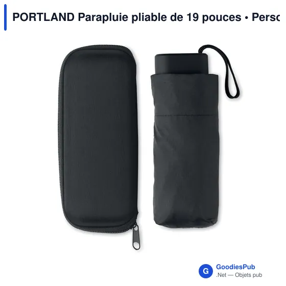 PORTLAND Parapluie pliable de 19 pouces - Image 3