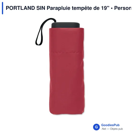 Parapluie tempête personnalisable PORTLAND SIN avec logo - Image 2