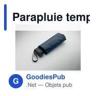 Parapluie tempête personnalisable PORTLAND SIN avec logo - Miniature 12