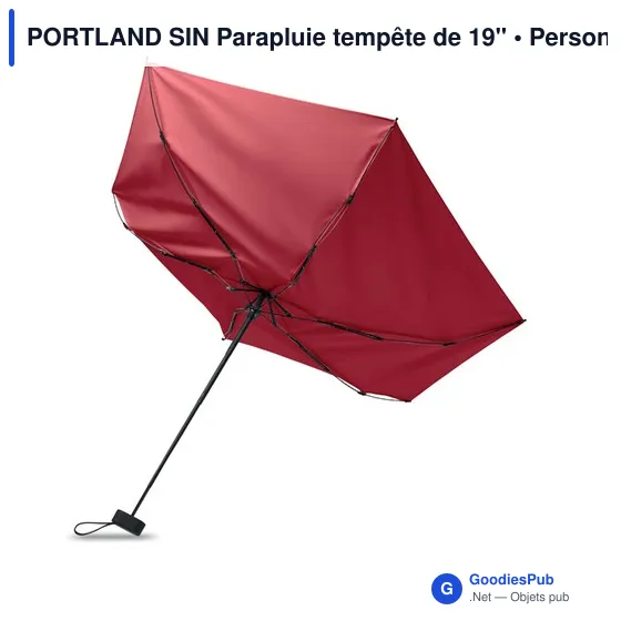Parapluie tempête personnalisable PORTLAND SIN avec logo - Image 3
