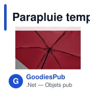 Parapluie tempête personnalisable PORTLAND SIN avec logo - Miniature 4