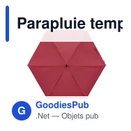 Parapluie tempête personnalisable PORTLAND SIN avec logo - Miniature 5