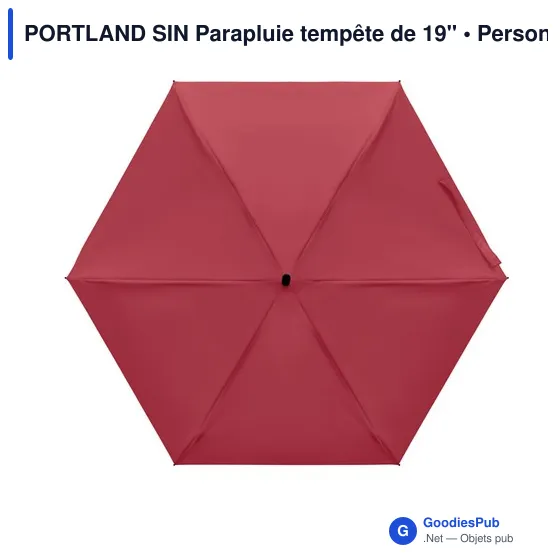 Parapluie tempête personnalisable PORTLAND SIN avec logo - Image 5