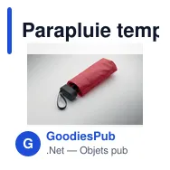Parapluie tempête personnalisable PORTLAND SIN avec logo - Miniature 6