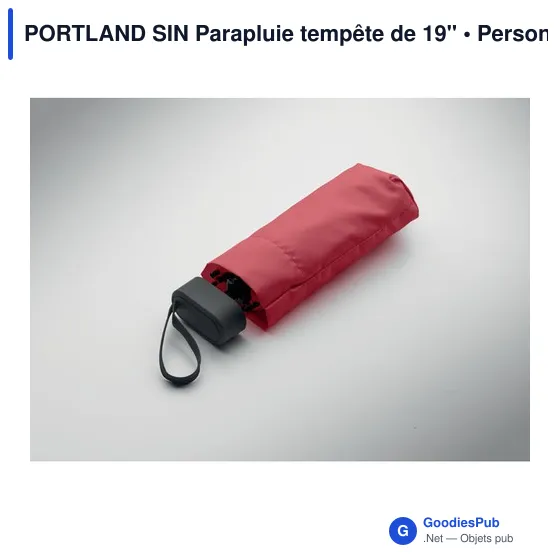 Parapluie tempête personnalisable PORTLAND SIN avec logo - Image 6