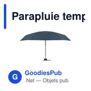 Parapluie tempête personnalisable PORTLAND SIN avec logo - Miniature 7