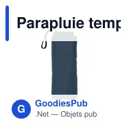 Parapluie tempête personnalisable PORTLAND SIN avec logo - Miniature 8
