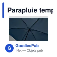 Parapluie tempête personnalisable PORTLAND SIN avec logo - Miniature 10