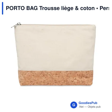 PORTO BAG Trousse liège & coton